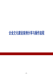 企业文化建设案例分享与操作流程