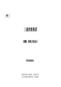 华彩咨询公司_某某控股集团薪酬、绩效方案设计（PPT 77页）