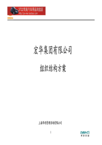 华彩咨询公司_某某集团有限公司组织结构方案(44页)