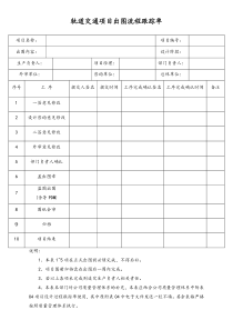 [工程咨询公司]轨道交通项目出图流程跟踪单