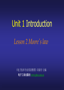 Lesson 02 Moore's law电子技术专业英语教程