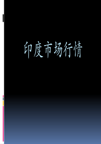 印度市场经济情况