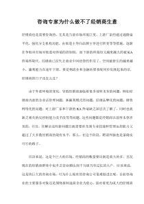 咨询专家为什么做不了经销商生意(doc7)(1)