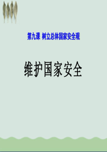 《维护国家安全》PPT