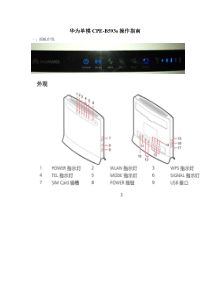 4G华为单模CPE-B593s电子说明书和操作指南