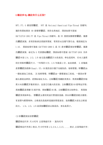 G螺纹和Rp螺纹有什么区别