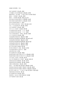 CDRX5快捷键操作(全