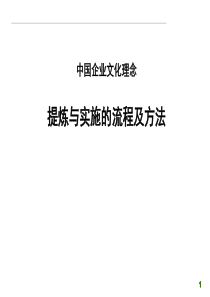 企业文化提炼与实施的流程及方法2