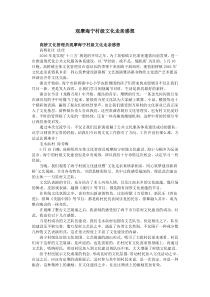 观摩海宁村级文化走亲感想