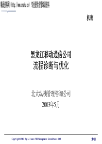 北大纵横-黑龙江移动通信公司流程诊断与优化