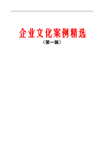 企业文化案例精选11万字（推荐DOC141）