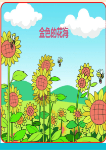 一年级看图写话  金色的花海