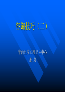 咨询技巧(二)-张岚