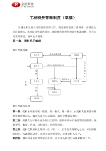 工程物资管理制度(改)