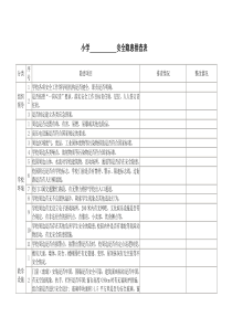 小学安全隐患排查表