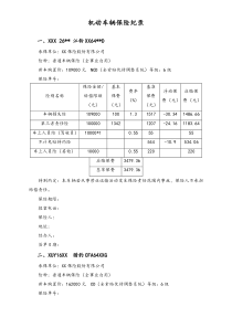 XX建设工程公司车辆保险纪录