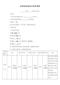 国际教育机构如何拟定招生计划及范例