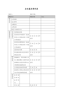 证券企业基本情况表