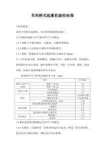 行车验收标准规范