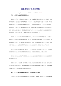 国际咨询公司系列