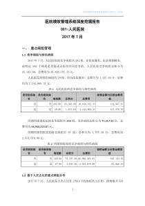 医院DRGs分析服务报告-院内绩效管理-数据深度挖掘