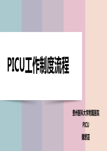 PICU工作制度流程