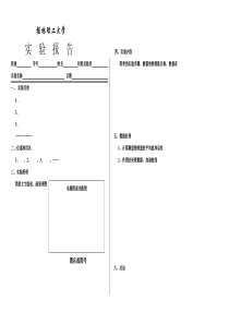 物理实验报告格式