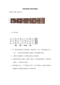 吉他音阶练习的各种指法