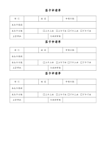 XX家居卖场签卡申请单