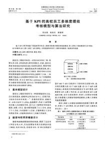 基于KPI的高校员工多维度绩效考核模型与算法研究