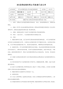 连锁药店门店质量管理工作自查管理制度