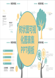 树状图可视化图表集PPT模板17