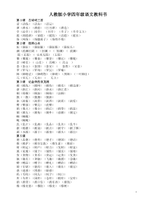 人教版小学语文四年级下册----生字组词大全