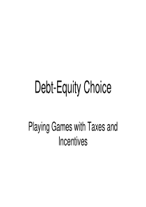 Debt-EquityChoice企业资本结构选择