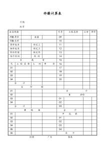 通用件薪计算表