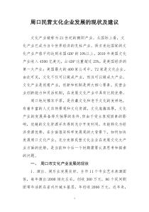 周口民营文化企业发展的现状及建议