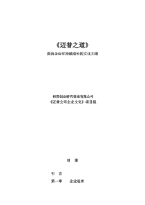 和君创业--XX公司面面向企业可持续成长的文化大纲(doc 33)