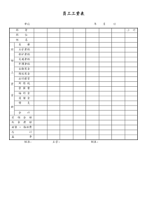 [工厂]员工工资表