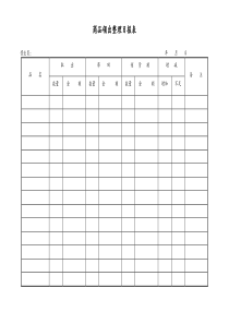 [工厂]商品领出整理日报表