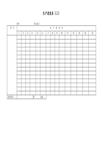 [工厂]生产进度表三