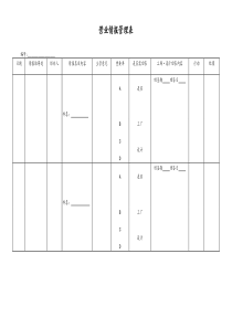 [工厂]营业情报管理表