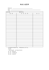 [工厂]附表3送货单