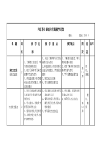 四年级上册综合实践计划