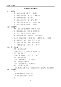 高中语文必修2文言知识点整理《离骚》