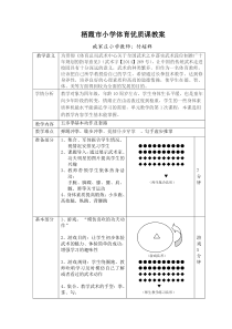 五步拳体育优质课教案