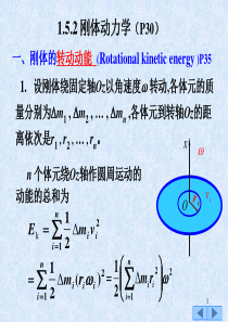 转动动能&转动惯量、转动定理