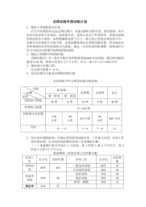 足球训练年度训练计划