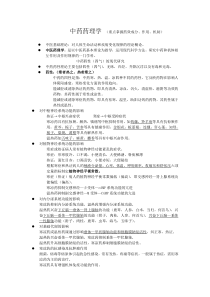 中药药理学知识点