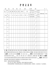 一般护理记录单