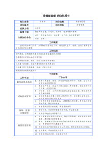 某咨询公司设计岗位说明书(1)